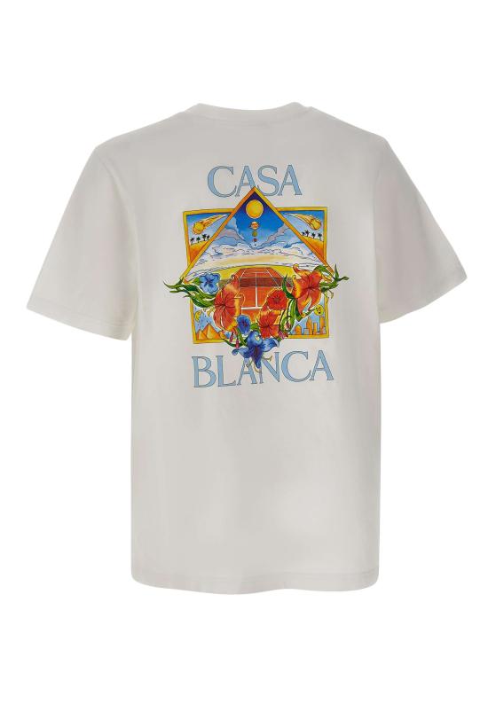 26SS 카사블랑카 반팔 티셔츠 MSS26JTS001 13 White - CASABLANCA