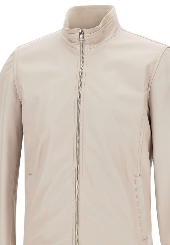 26SS 발바 가죽 자켓 53201 0005 Beige - BARBA