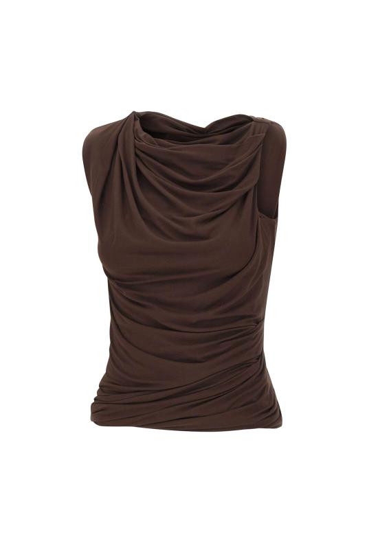 26SS 엔타이어 스튜디오 민소매 티셔츠 ESSS26TO01243 C737 Brown