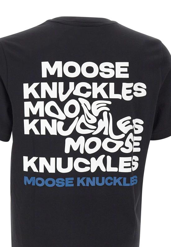 26SS 무스너클 반팔 티셔츠 M16MT731 292 Black - MOOSE KNUCKLES