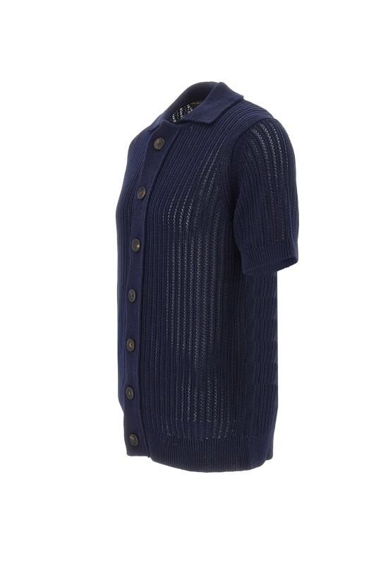 26SS 필리포 드 로렌티스 반팔 셔츠 CA3MC CM7HC891 BLUE - FILIPPO DE LAURENTIIS