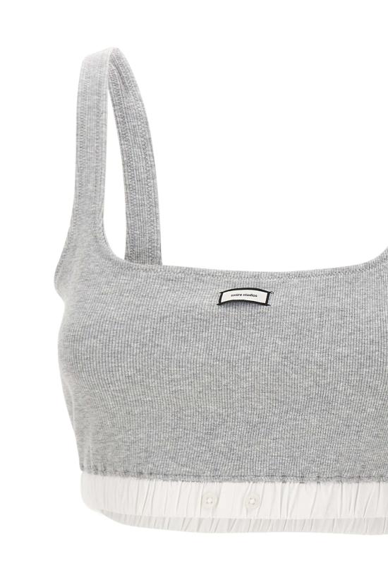 26SS 엔타이어 스튜디오 민소매 티셔츠 ESSS26BS01876 6238 Grey - ENTIRE STUDIOS