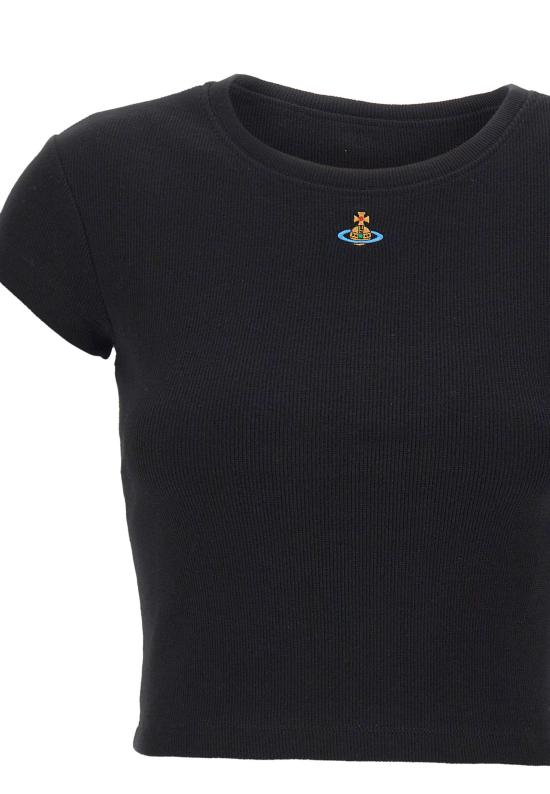 26SS 비비안웨스트우드 반팔 티셔츠 1G010019 J009CN401 Black - VIVIENNE WESTWOOD