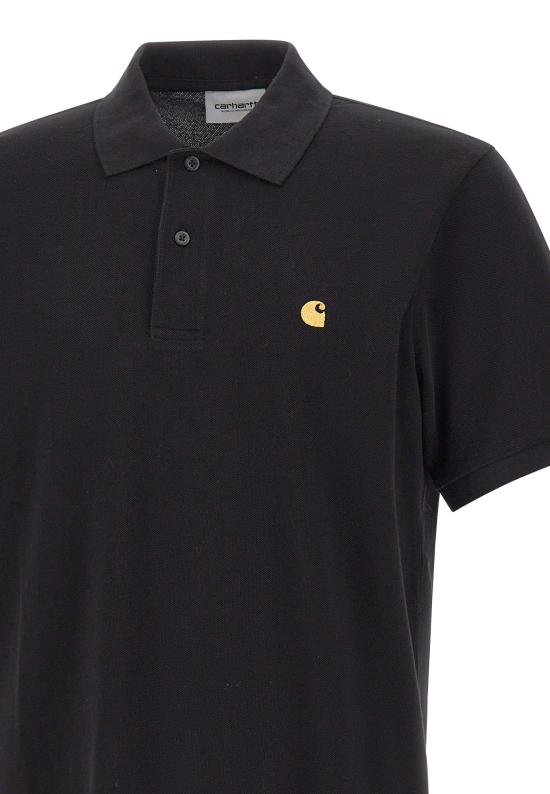 26SS 칼하트 WIP 폴로 티셔츠 I023807 00FXX Black - CARHARTT WIP