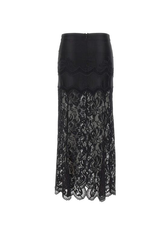 26SS 파코라반 미디 스커트 26PJJU021PA0170 P001 Black - PACO RABANNE