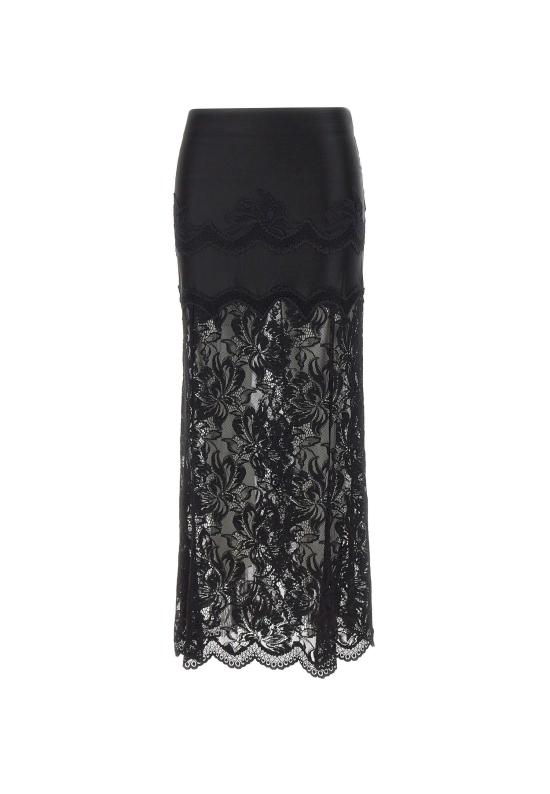 26SS 파코라반 미디 스커트 26PJJU021PA0170 P001 Black