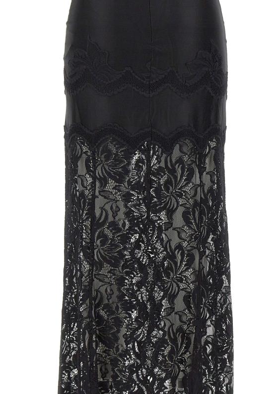 26SS 파코라반 미디 스커트 26PJJU021PA0170 P001 Black - PACO RABANNE