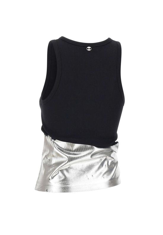 26SS 파코라반 민소매 티셔츠 26PJTE015C00530 M004 Black - PACO RABANNE