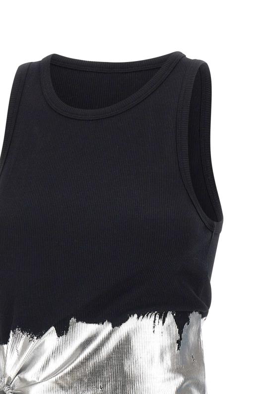 26SS 파코라반 민소매 티셔츠 26PJTE015C00530 M004 Black - PACO RABANNE