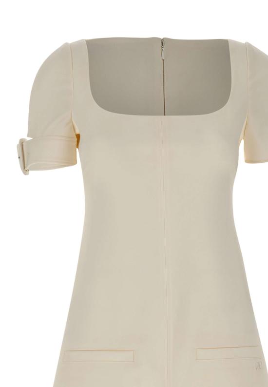 26SS 쿠레쥬 미디 원피스 126CRO788PL0159 HERWHITE White - COURREGES