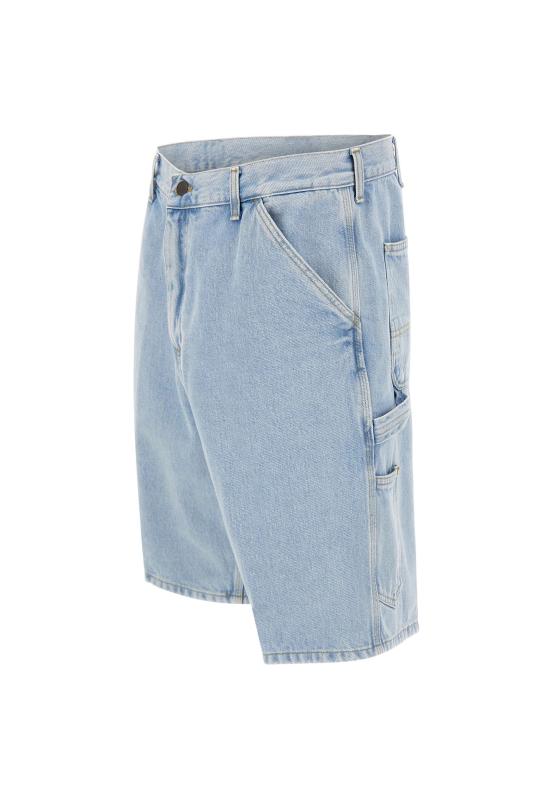 26SS 칼하트 WIP 스미스 데님 싱글 니 쇼츠 I032026 01A3 Blue - CARHARTT WIP