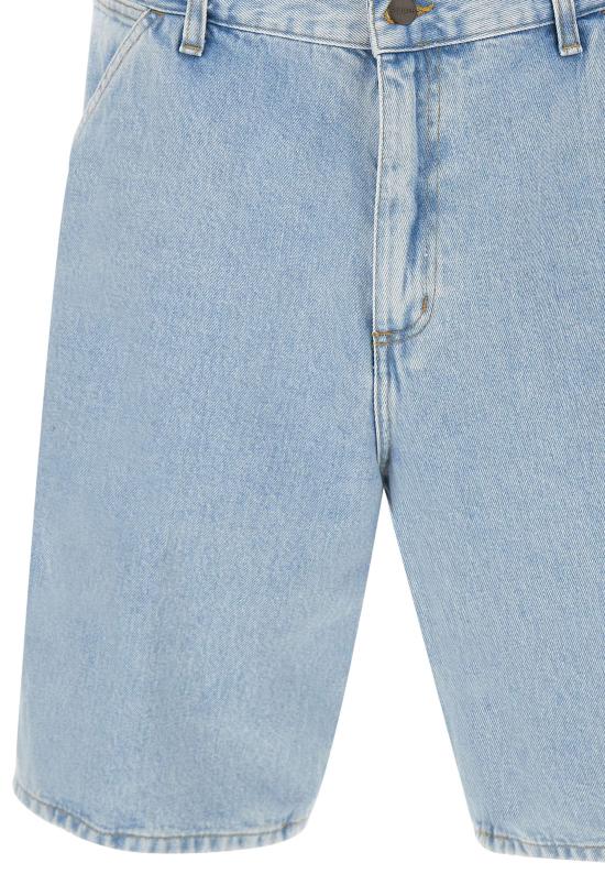 26SS 칼하트 WIP 스미스 데님 싱글 니 쇼츠 I032026 01A3 Blue - CARHARTT WIP