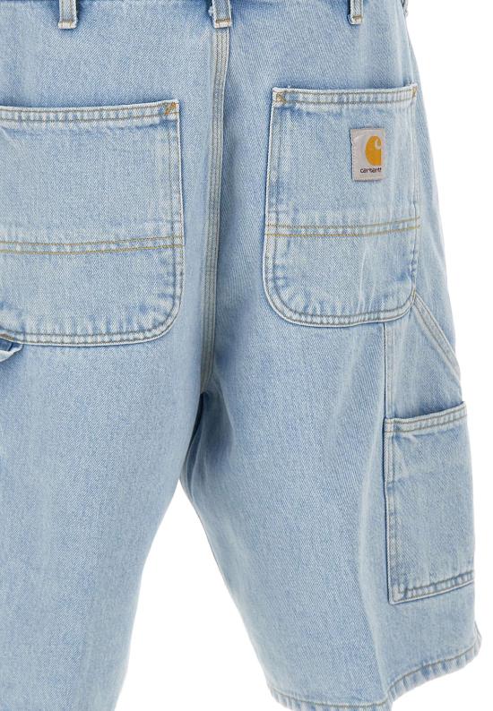 26SS 칼하트 WIP 스미스 데님 싱글 니 쇼츠 I032026 01A3 Blue - CARHARTT WIP