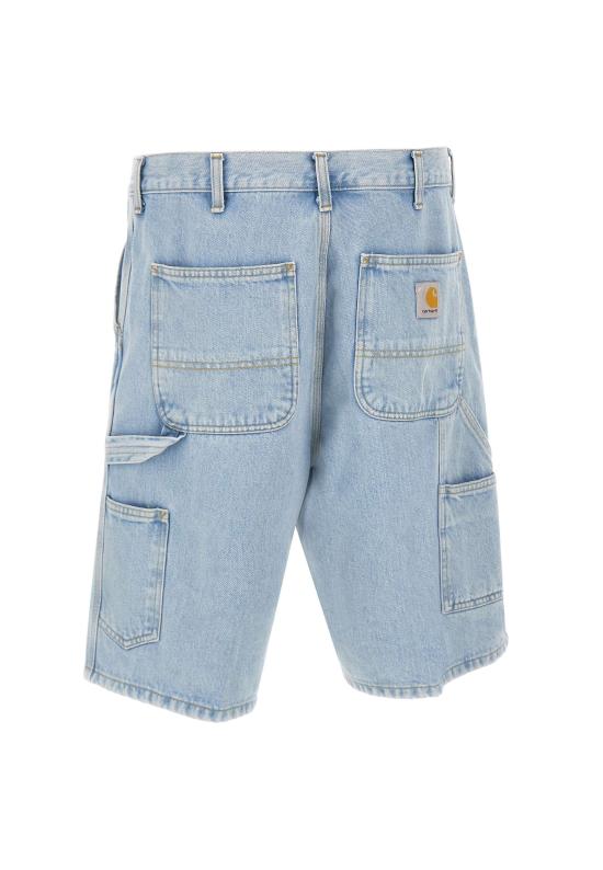 26SS 칼하트 WIP 스미스 데님 싱글 니 쇼츠 I032026 01A3 Blue - CARHARTT WIP