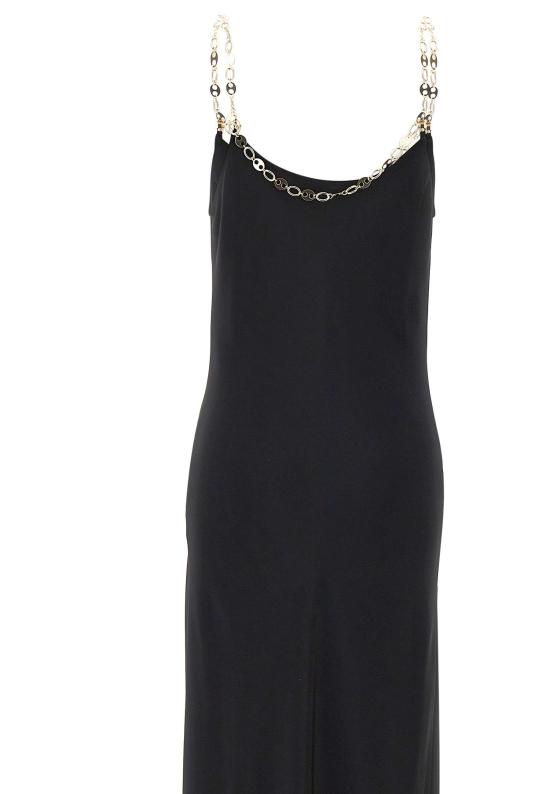 26SS 파코라반 미디 원피스 26PCR0028P00336 P001 Black - PACO RABANNE