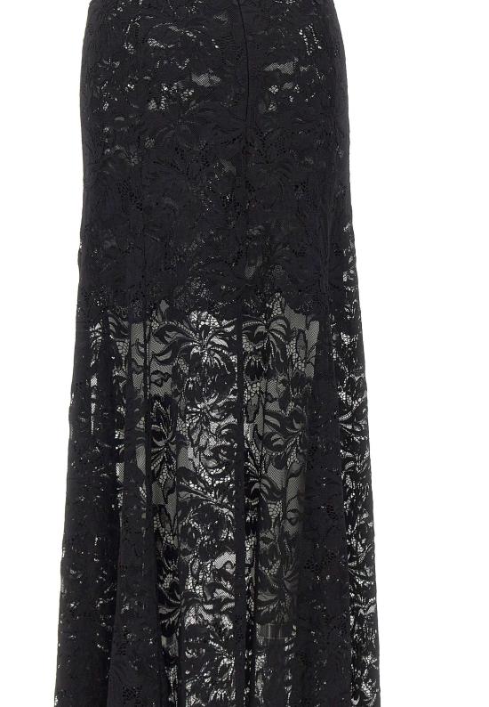 26SS 파코라반 미디 스커트 26PJJU131PA0170 P001 Black - PACO RABANNE