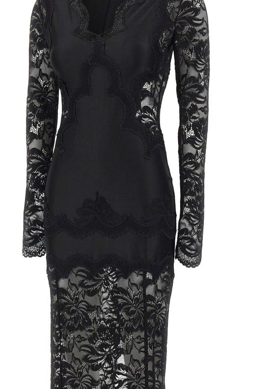 26SS 파코라반 미디 원피스 26PJR0231PA0170 P001 Black - PACO RABANNE