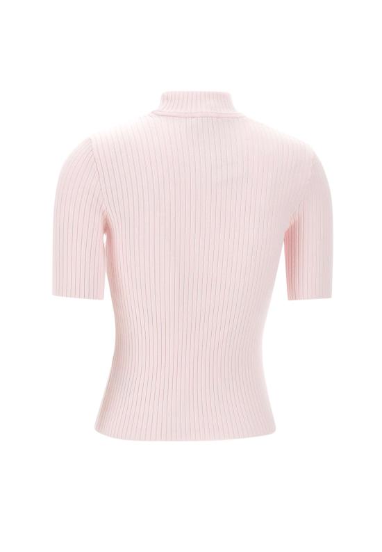 26SS 쿠레쥬 리에디션 니트 탑 숏슬리브 PERMPU026FI0001 PINK Pink - COURREGES