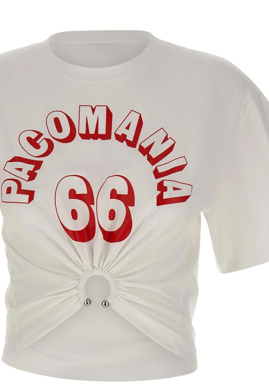 26SS 파코라반 반팔 티셔츠 26PJTE030C00555 P100 White - PACO RABANNE