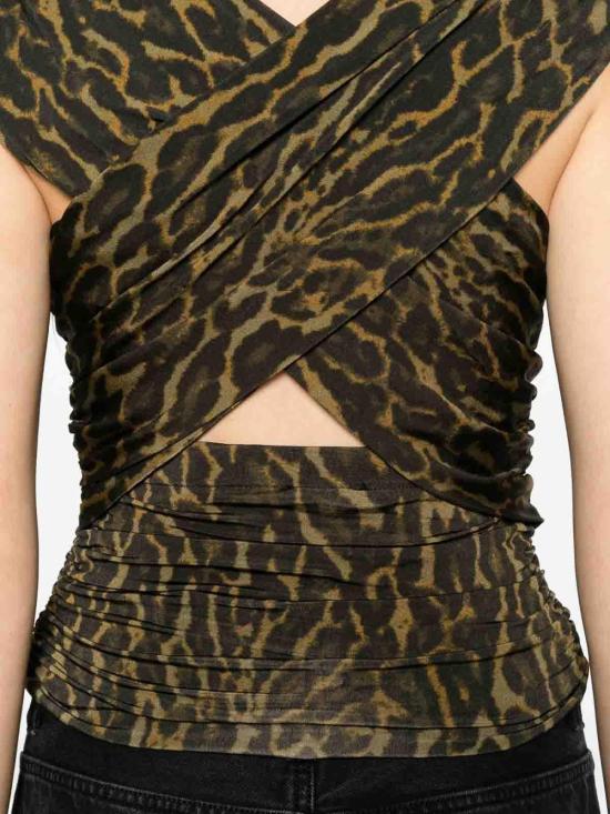 26SS 가니 민소매 티셔츠 A1040051894 Light Brown - GANNI