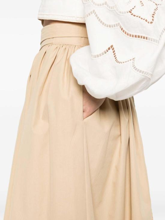 26SS 에르마노 설비노 미디 스커트 D482O385APWGF61324 Beige - ERMANNO SCERVINO