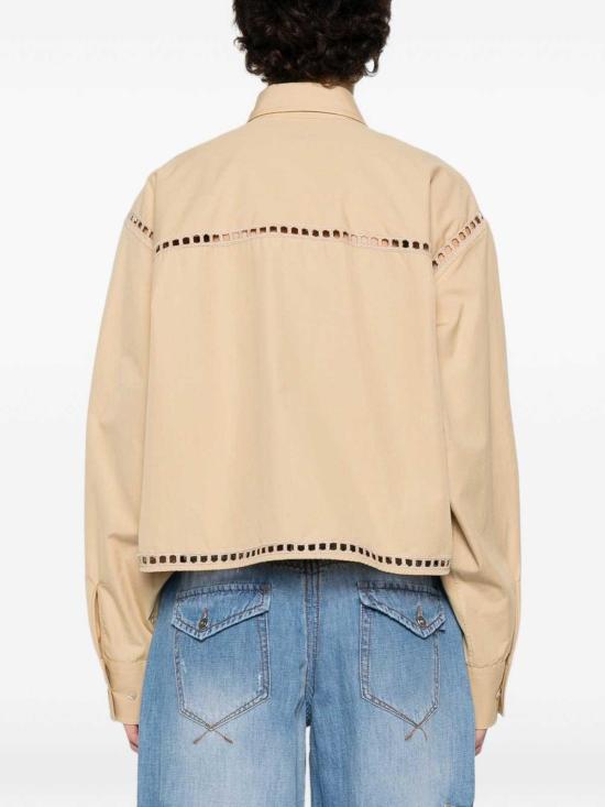 26SS 에르마노 설비노 셔츠 D482K391APWGF61324 Beige - ERMANNO SCERVINO