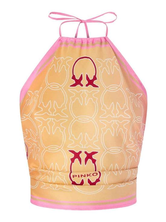 26SS 핑코 민소매 티셔츠 106732A39FNA0 Orange