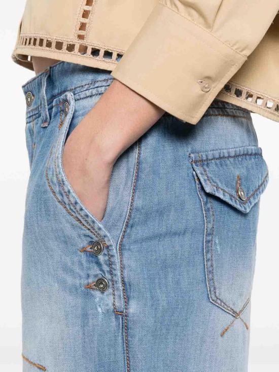 26SS 에르마노 설비노 스트레이트 팬츠 D487P303ZIW94037 Blue - ERMANNO SCERVINO