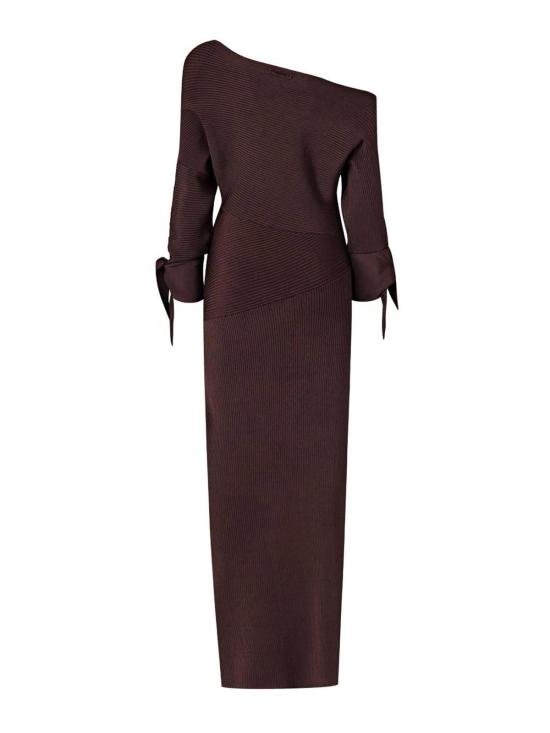 26SS 핑코 롱 원피스 106313A34778 Brown - PINKO