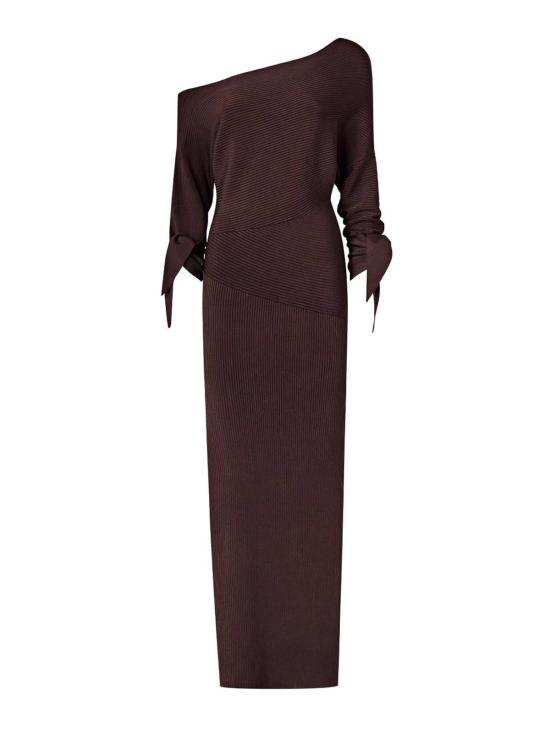 26SS 핑코 롱 원피스 106313A34778 Brown