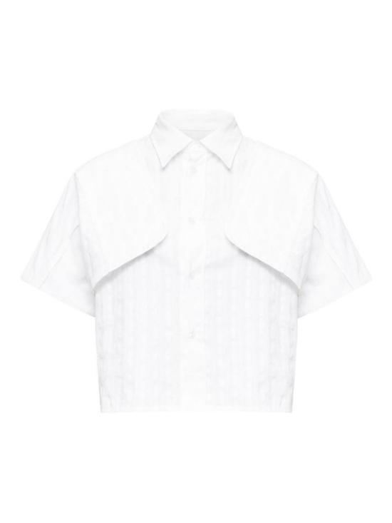 26SS MM6 메종마르지엘라 코튼 컨버터블 셔츠 S52DT0044M35742001F White