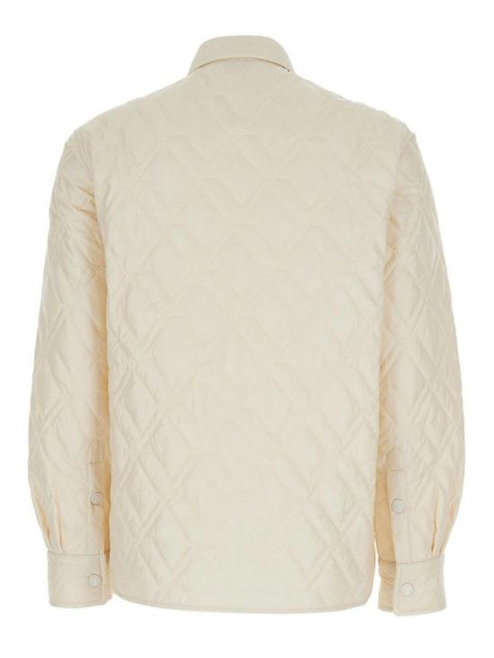 26SS 몽클레어 다이아몬드 퀼팅 패딩 셔츠 자켓 L10932F00001788UY052 White - MONCLER