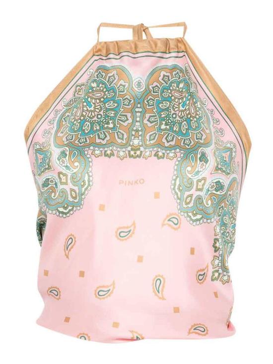 26SS 핑코 민소매 티셔츠 106732A38GNL4 Brown