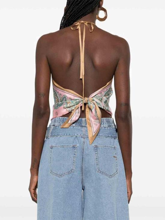 26SS 핑코 민소매 티셔츠 106732A38GNL4 Brown - PINKO