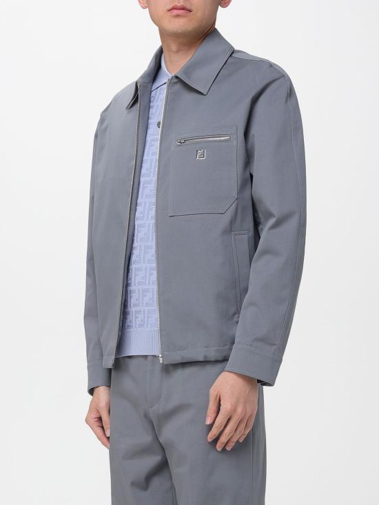 26SS 펜디 개버딘 블루종 FW1393AUVI F0DUC Dust - FENDI