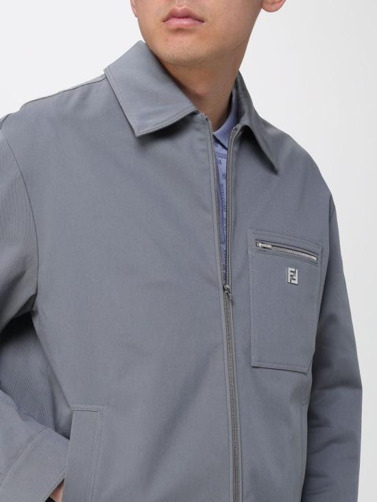 26SS 펜디 개버딘 블루종 FW1393AUVI F0DUC Dust - FENDI