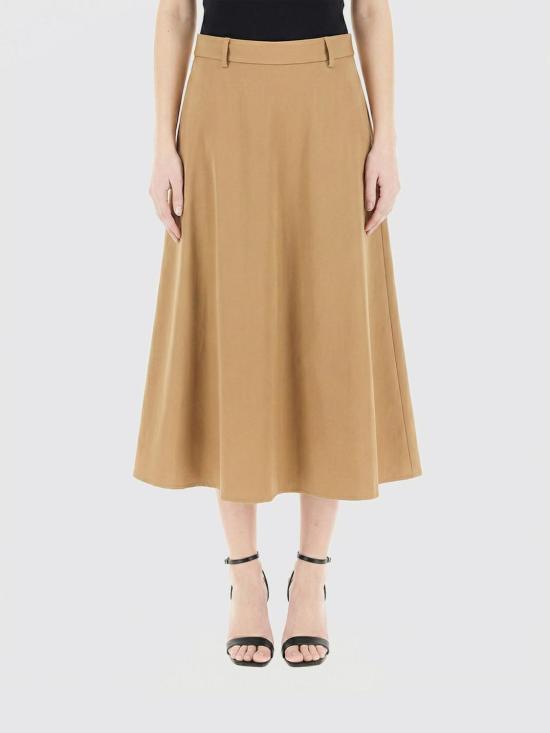 26SS 세미쿠튀르 롱 스커트 Y6SO56 CAMEL Brown