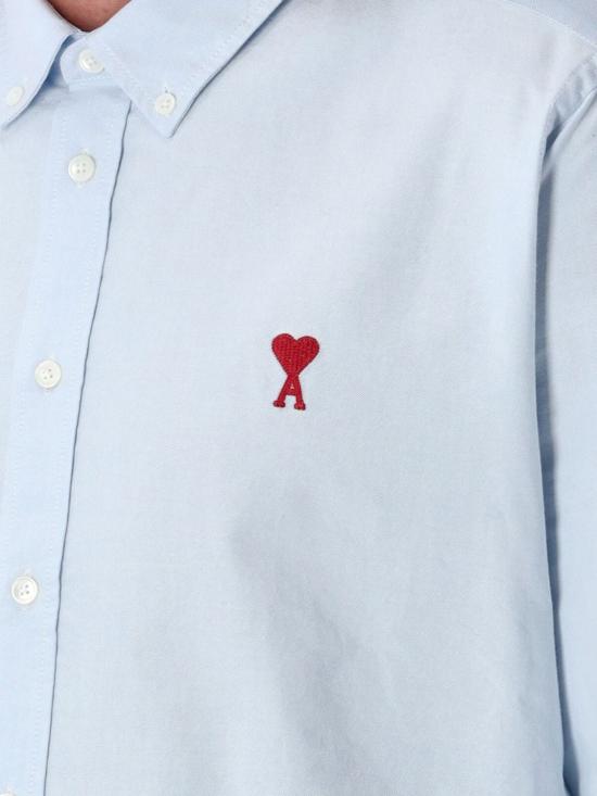 26SS 아미 ADC버튼 다운 긴팔 셔츠 BFUSH063CO0031 450 Blue - AMI