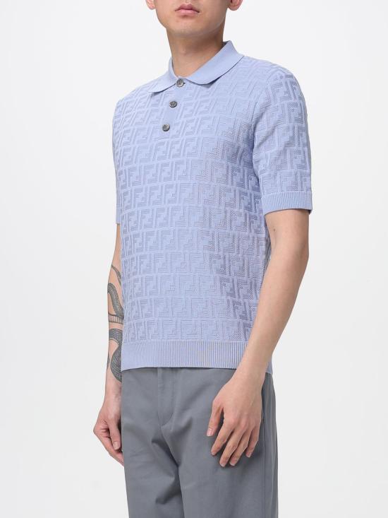 26SS 펜디 폴로 티셔츠 FZC162AUW0 F0U3X Blue - FENDI