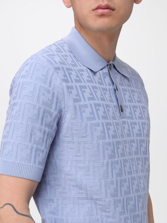 26SS 펜디 폴로 티셔츠 FZC162AUW0 F0U3X Blue - FENDI