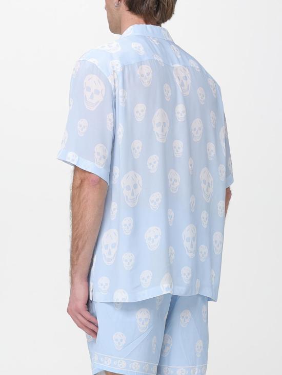 26SS 알렉산더 맥퀸 반팔 셔츠 847304QRACU 4602 Blue - ALEXANDER MCQUEEN