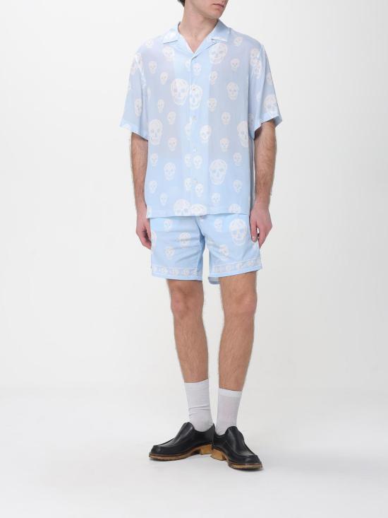 26SS 알렉산더 맥퀸 반팔 셔츠 847304QRACU 4602 Blue - ALEXANDER MCQUEEN