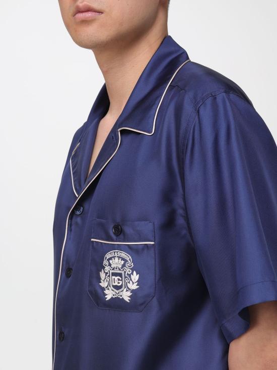 26SS 돌체앤가바나 반팔 셔츠 G5KS3ZGK254 B0065 Blue - DOLCE & GABBANA