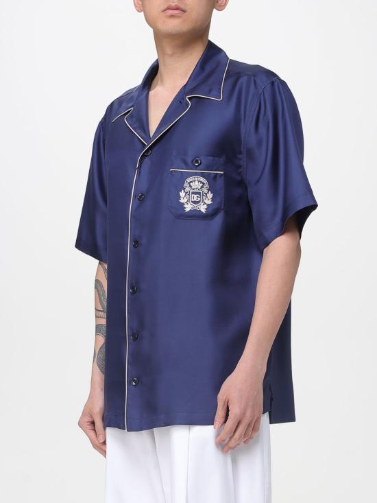 26SS 돌체앤가바나 반팔 셔츠 G5KS3ZGK254 B0065 Blue - DOLCE & GABBANA