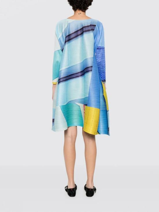 26SS 플리츠플리즈 롱 원피스 PP66JT672 07 Blue - PLEATS PLEASE