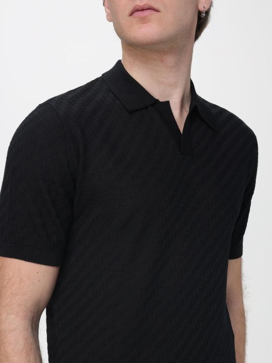 26SS 엠포리오 아르마니 폴로 티셔츠 EM004307AF24573 UC001 Black - EMPORIO ARMANI