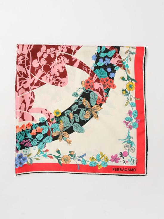 26SS 살바토레 페라가모 머플러/스카프 310226 789907 IVORY BLACK Multicolor