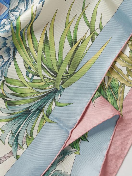 26SS 살바토레 페라가모 머플러/스카프 310118 756254 AVORIO ROSA AVORIO AZZUR Multicolor - SALVATORE FERRAGAMO