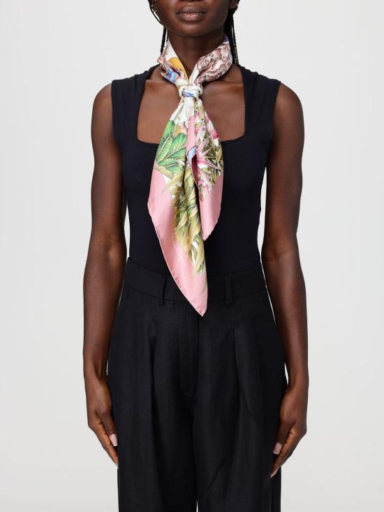 26SS 살바토레 페라가모 머플러/스카프 310118 756254 AVORIO ROSA AVORIO AZZUR Multicolor - SALVATORE FERRAGAMO