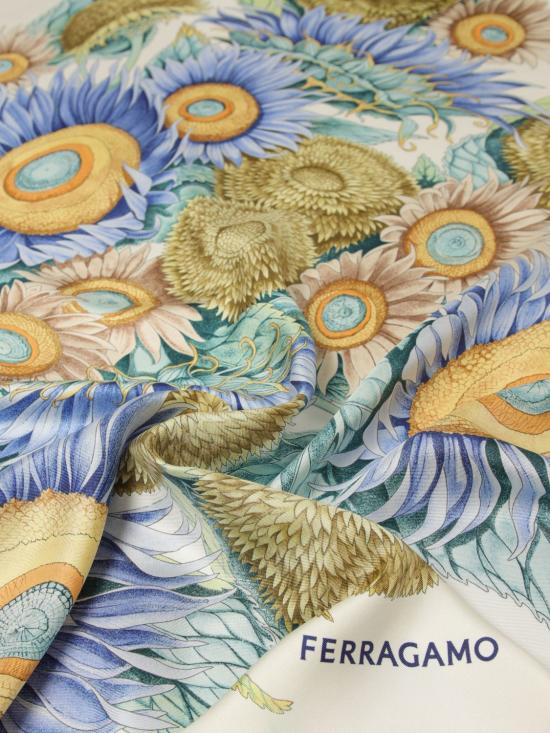 26SS 살바토레 페라가모 머플러/스카프 310196 780054 AVORIO ACQUA Multicolor - SALVATORE FERRAGAMO